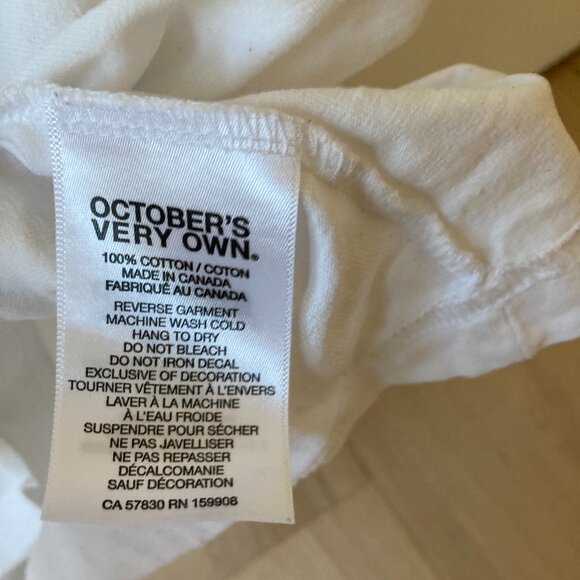 October's Very Own white regular fit t-shirt size L - Picture 5 of 5